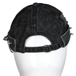 PUNK RAVE Bonnet 'Landlord' Noir -ALCHEMY GOTHIC shop bonnet landlord noir 7