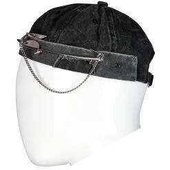 PUNK RAVE Bonnet 'Landlord' Noir -ALCHEMY GOTHIC shop bonnet landlord noir 8