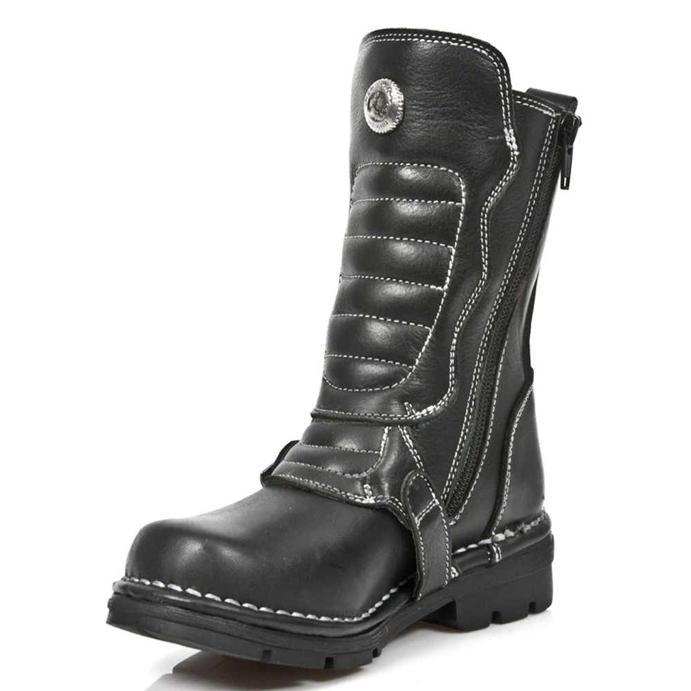 Bottes Enfants New Rock Kid En Cuir Itali Noir 6 Bottes Enfants New Rock Kid En Cuir Itali Noir – Image 4