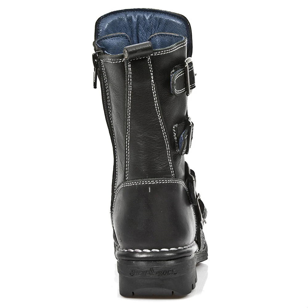 Bottes Enfants New Rock Kid En Cuir Itali Noir 7 Bottes Enfants New Rock Kid En Cuir Itali Noir – Image 5