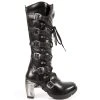 Bottes Hautes New Rock Trail En Cuir Itali Et Nomada... 1 Bottes Hautes New Rock Trail En Cuir Itali Et Nomada... -ALCHEMY GOTHIC shop bottes hautes new rock trail en cuir itali et nomada noir