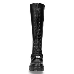 Bottes Hautes New Rock Trail En Cuir Vegan Noir -ALCHEMY GOTHIC shop bottes hautes new rock trail en cuir vegan noir 2