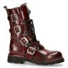 Bottes New Rock Comfort Light En Cuir Bordeaux -ALCHEMY GOTHIC shop bottes new rock comfort light en cuir bordeaux