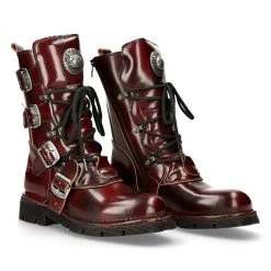 Bottes New Rock Comfort Light En Cuir Bordeaux -ALCHEMY GOTHIC shop bottes new rock comfort light en cuir bordeaux 7