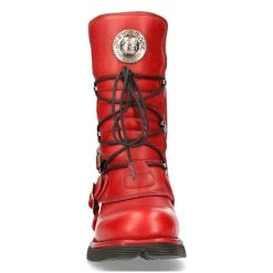 Bottes New Rock Comfort Light En Cuir Rouge -ALCHEMY GOTHIC shop bottes new rock comfort light en cuir rouge 2