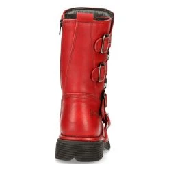 Bottes New Rock Comfort Light En Cuir Rouge -ALCHEMY GOTHIC shop bottes new rock comfort light en cuir rouge 4