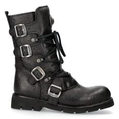 Bottes New Rock Comfort Light En Cuir Vintage Flower...