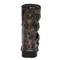 Bottes New Rock Comfort Light En Cuir Vintage Flower... 13 Bottes New Rock Comfort Light En Cuir Vintage Flower... -ALCHEMY GOTHIC shop bottes new rock comfort light en cuir vintage flower rouge 4