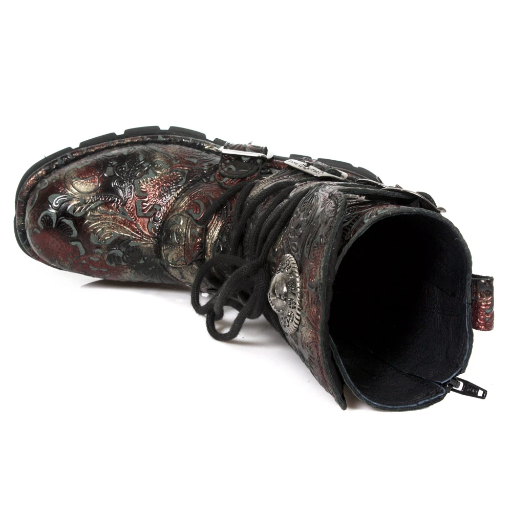 Bottes New Rock Comfort Light En Cuir Vintage Flower... 9 Bottes New Rock Comfort Light En Cuir Vintage Flower... – Image 7