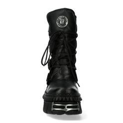 Bottes New Rock Metallic En Cuir Itali Et Nomada Noirs -ALCHEMY GOTHIC shop bottes new rock metallic en cuir itali et nomada noirs 2