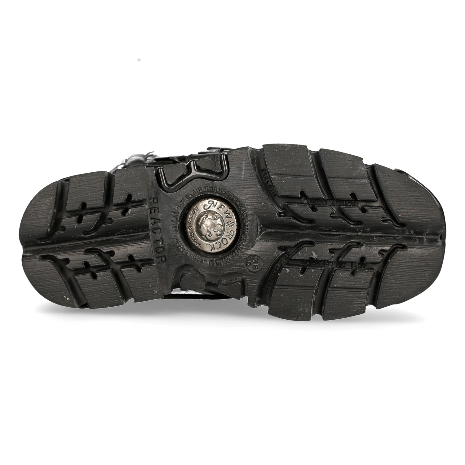 Bottes New Rock Metallic Oxido En Cuir Noir 8 Bottes New Rock Metallic Oxido En Cuir Noir – Image 6