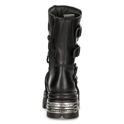 Bottes New Rock Metallic Reactor En Cuir Noir -ALCHEMY GOTHIC shop bottes new rock metallic reactor en cuir noir 4