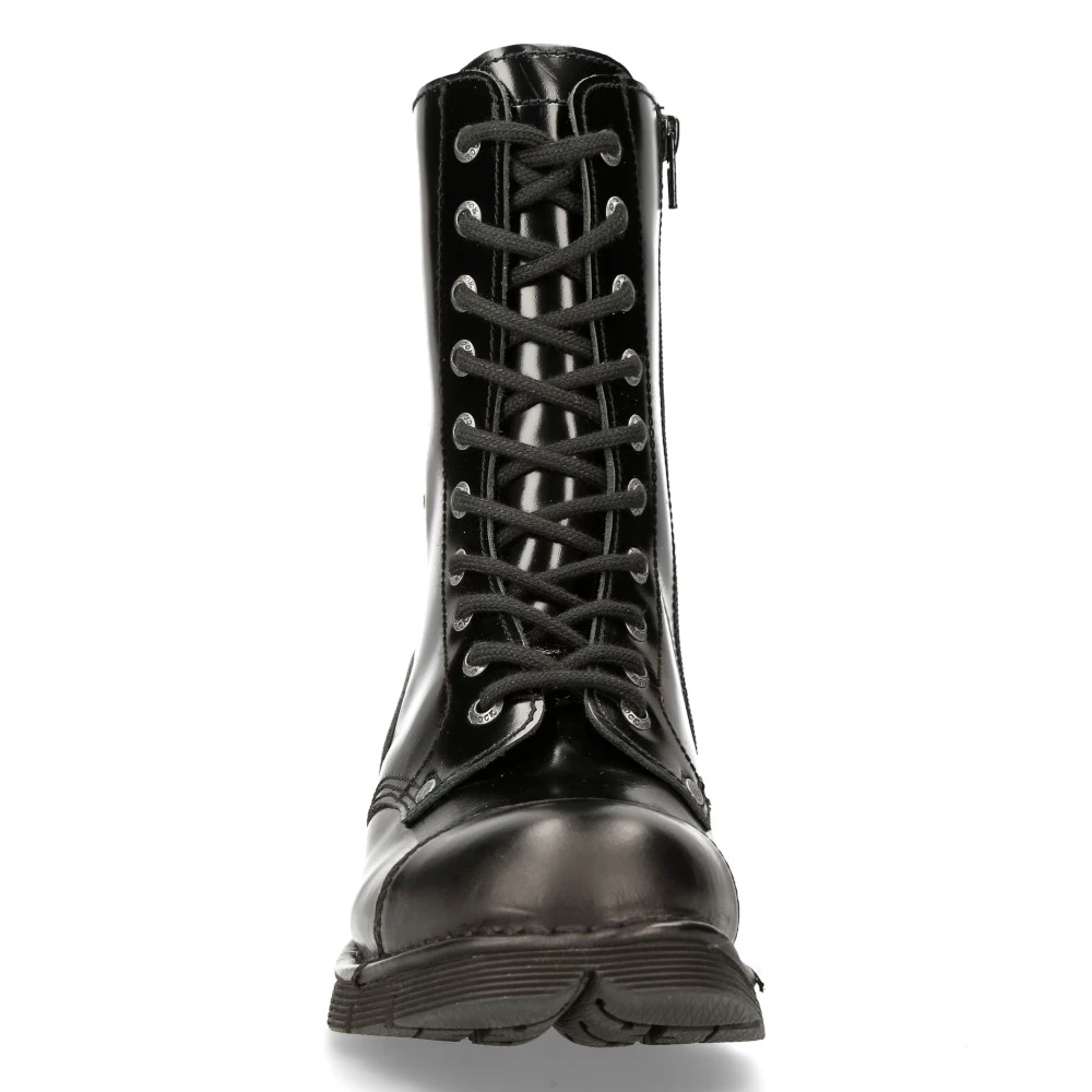 Bottes New Rock Newmili En Cuir Noir 5 Bottes New Rock Newmili En Cuir Noir – Image 3