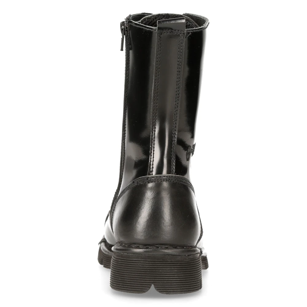 Bottes New Rock Newmili En Cuir Noir 7 Bottes New Rock Newmili En Cuir Noir – Image 5