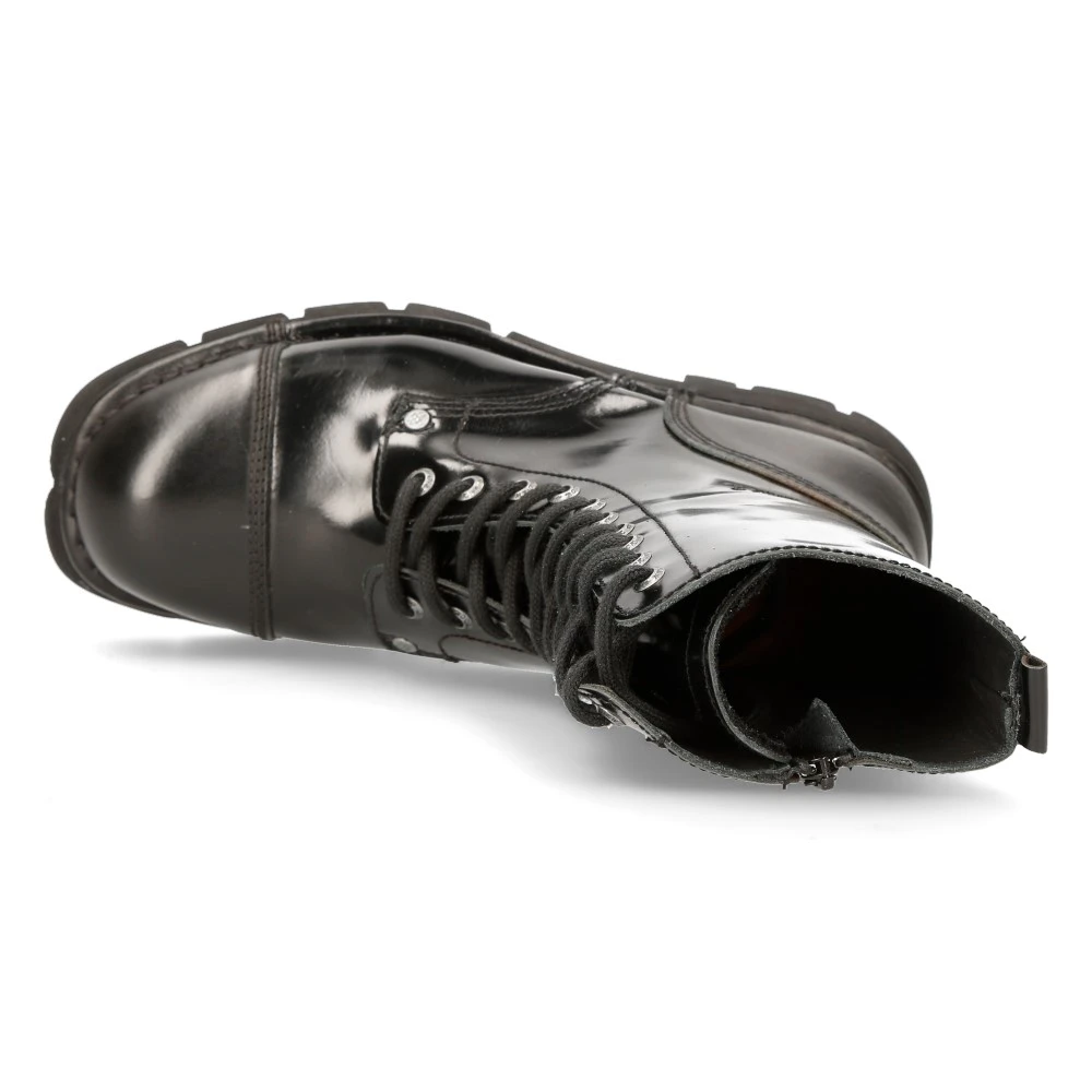 Bottes New Rock Newmili En Cuir Noir 9 Bottes New Rock Newmili En Cuir Noir – Image 7