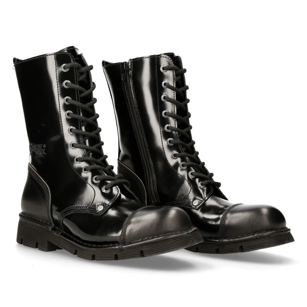 Bottes New Rock Newmili En Cuir Noir 10 Bottes New Rock Newmili En Cuir Noir – Image 8