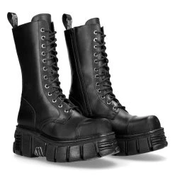 Bottes New Rock Newmili En Cuir Noir -ALCHEMY GOTHIC shop bottes new rock newmili en cuir noir 7