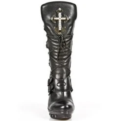 Bottes New Rock Punk En Cuir Nomada Noir -ALCHEMY GOTHIC shop bottes new rock punk en cuir nomada noir 10
