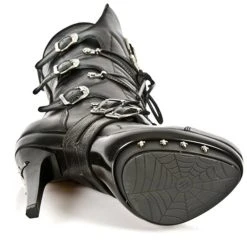 Bottes New Rock Punk En Cuir Nomada Noir -ALCHEMY GOTHIC shop bottes new rock punk en cuir nomada noir 13