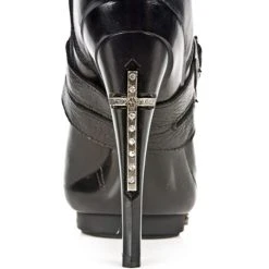 Bottes New Rock Punk En Cuir Nomada Noir -ALCHEMY GOTHIC shop bottes new rock punk en cuir nomada noir 15