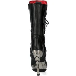 Bottes New Rock Punk En Cuir Nomada Noir -ALCHEMY GOTHIC shop bottes new rock punk en cuir nomada noir 4