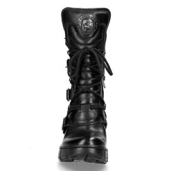 Bottes New Rock Trail En Cuir Vegan Noir -ALCHEMY GOTHIC shop bottes new rock trail en cuir vegan noir 2