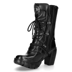 Bottes New Rock Trail En Cuir Vegan Noir -ALCHEMY GOTHIC shop bottes new rock trail en cuir vegan noir 3