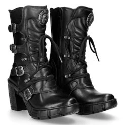 Bottes New Rock Trail En Cuir Vegan Noir -ALCHEMY GOTHIC shop bottes new rock trail en cuir vegan noir 7