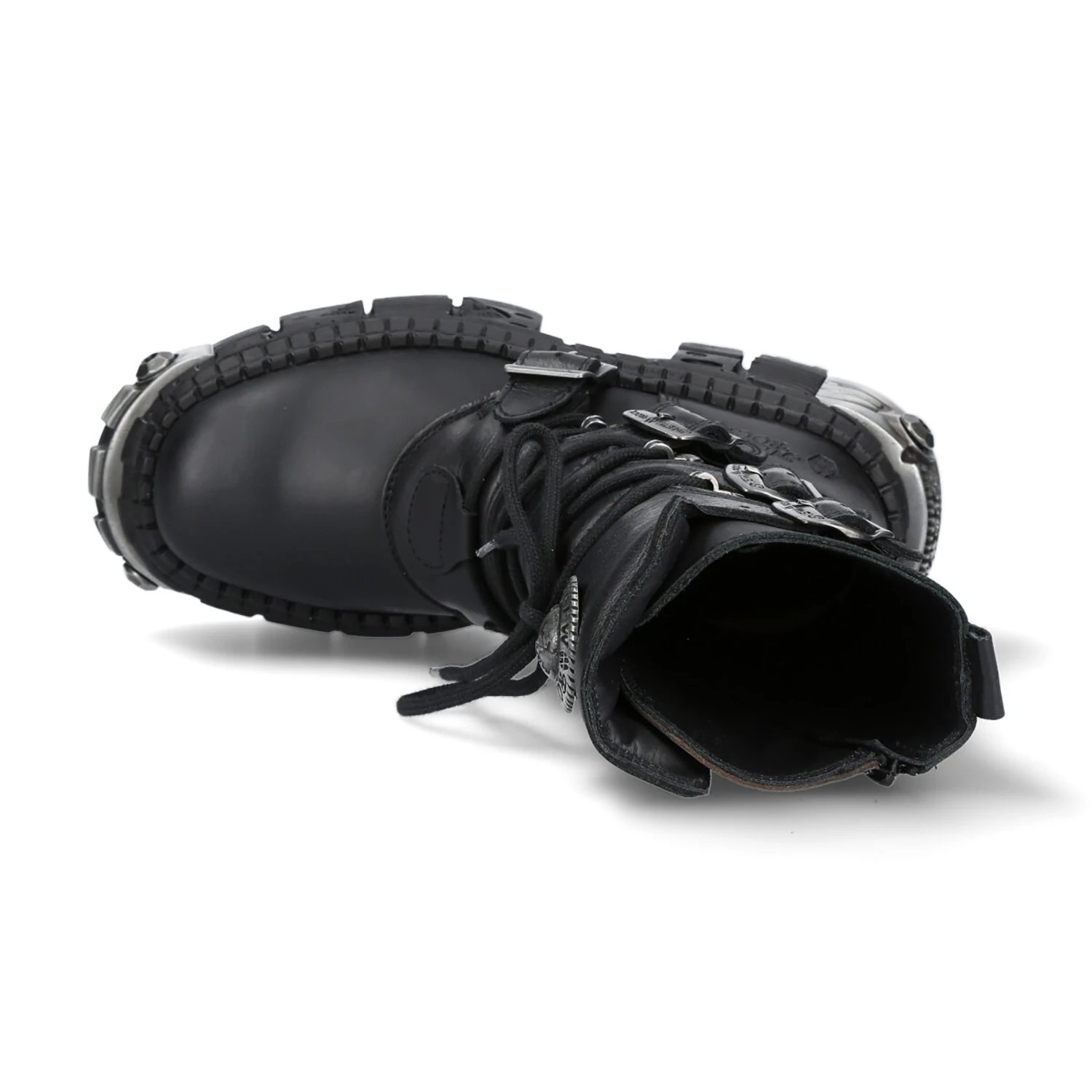 Bottes New Rock Wall En Cuir Itali Et Nomada Noirs 9 Bottes New Rock Wall En Cuir Itali Et Nomada Noirs – Image 7