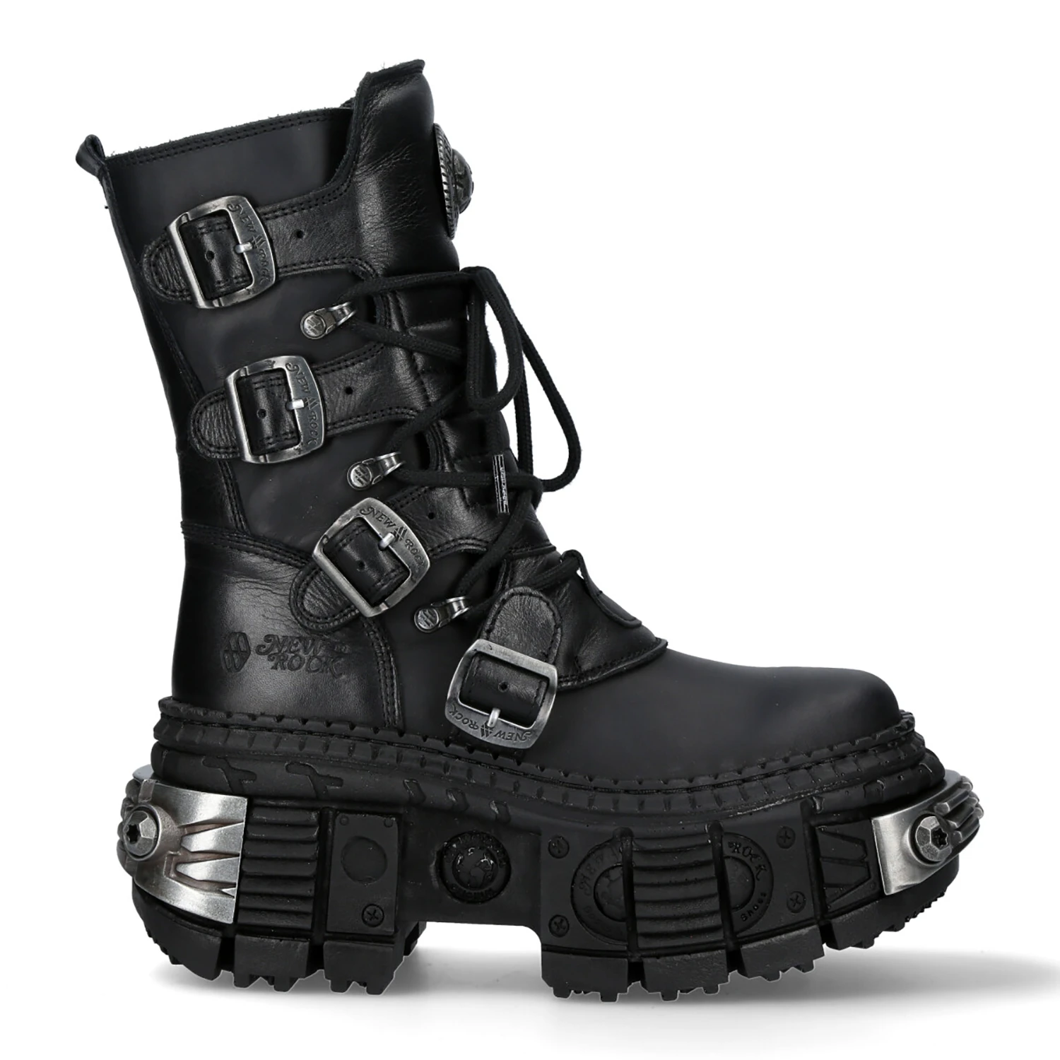 Bottes New Rock Wall En Cuir Itali Et Nomada Noirs 3 Bottes New Rock Wall En Cuir Itali Et Nomada Noirs