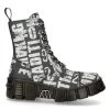 Bottes New Rock Wall Vegan Imprimées 2 Bottes New Rock Wall Vegan Imprimées -ALCHEMY GOTHIC shop bottes new rock wall vegan imprimees