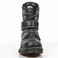 Bottines Enfants New Rock Kid En Cuir Itali Noir -ALCHEMY GOTHIC shop bottines enfants new rock kid en cuir itali noir 2