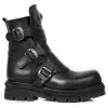 Bottines New Rock Comfort Light En Cuir Nomada Noir