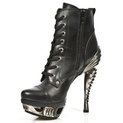Bottines New Rock Magneto En Cuir Itali Et Nomada Noirs -ALCHEMY GOTHIC shop bottines new rock magneto en cuir itali et nomada noirs 3