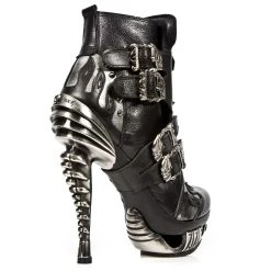 Bottines New Rock Magneto En Cuir Nomada Noir Et... 13 Bottines New Rock Magneto En Cuir Nomada Noir Et... -ALCHEMY GOTHIC shop bottines new rock magneto en cuir nomada noir et pulik acier 4