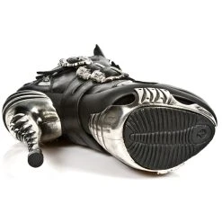 Bottines New Rock Magneto En Cuir Nomada Noir Et... 14 Bottines New Rock Magneto En Cuir Nomada Noir Et... -ALCHEMY GOTHIC shop bottines new rock magneto en cuir nomada noir et pulik acier 5