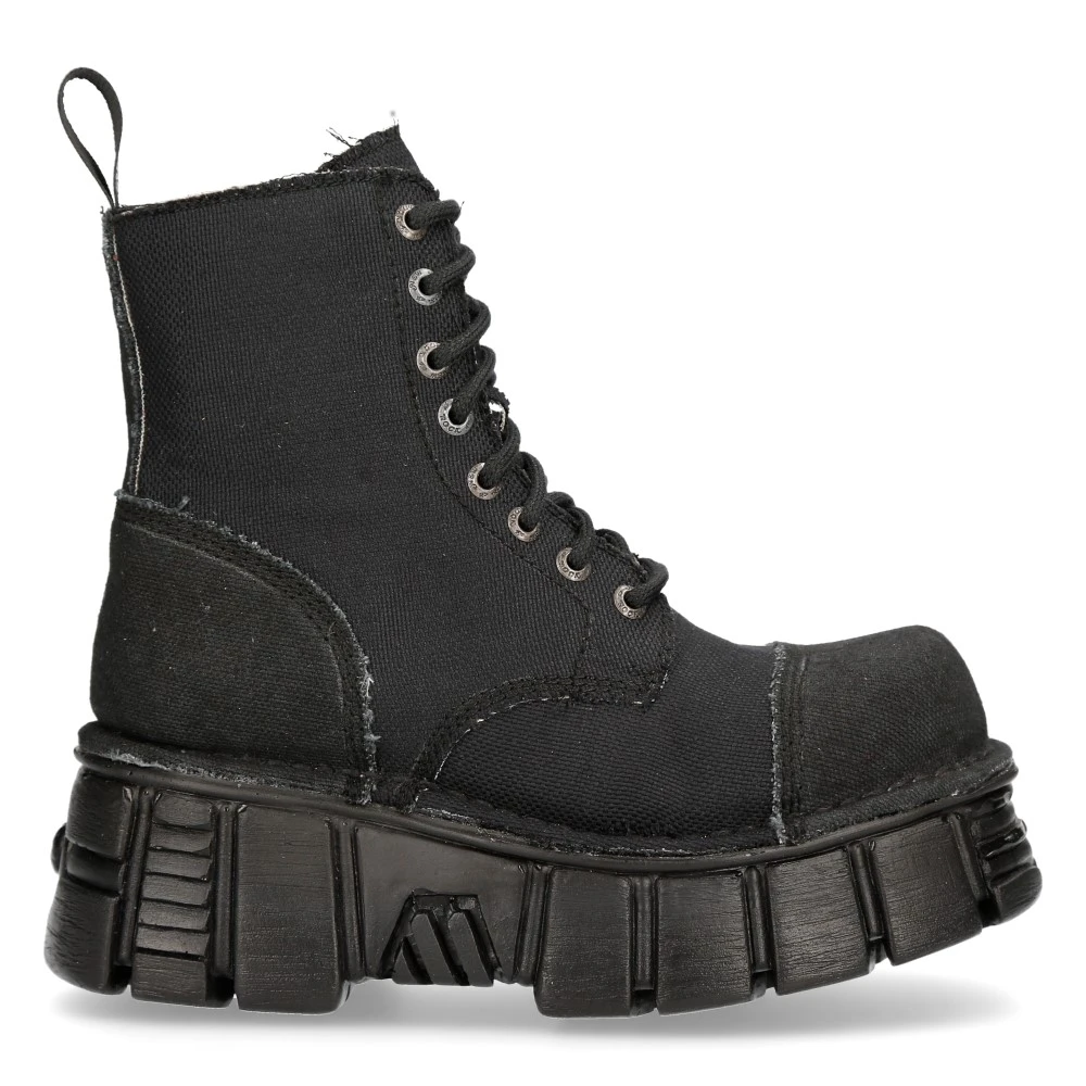 Bottines New Rock Metallic Noires 3 Bottines New Rock Metallic Noires