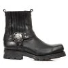 Bottines New Rock Motorcycle En Cuir Noir -ALCHEMY GOTHIC shop bottines new rock motorcycle en cuir noir