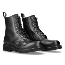 Bottines New Rock Newmili En Cuir Noir -ALCHEMY GOTHIC shop bottines new rock newmili en cuir noir 7