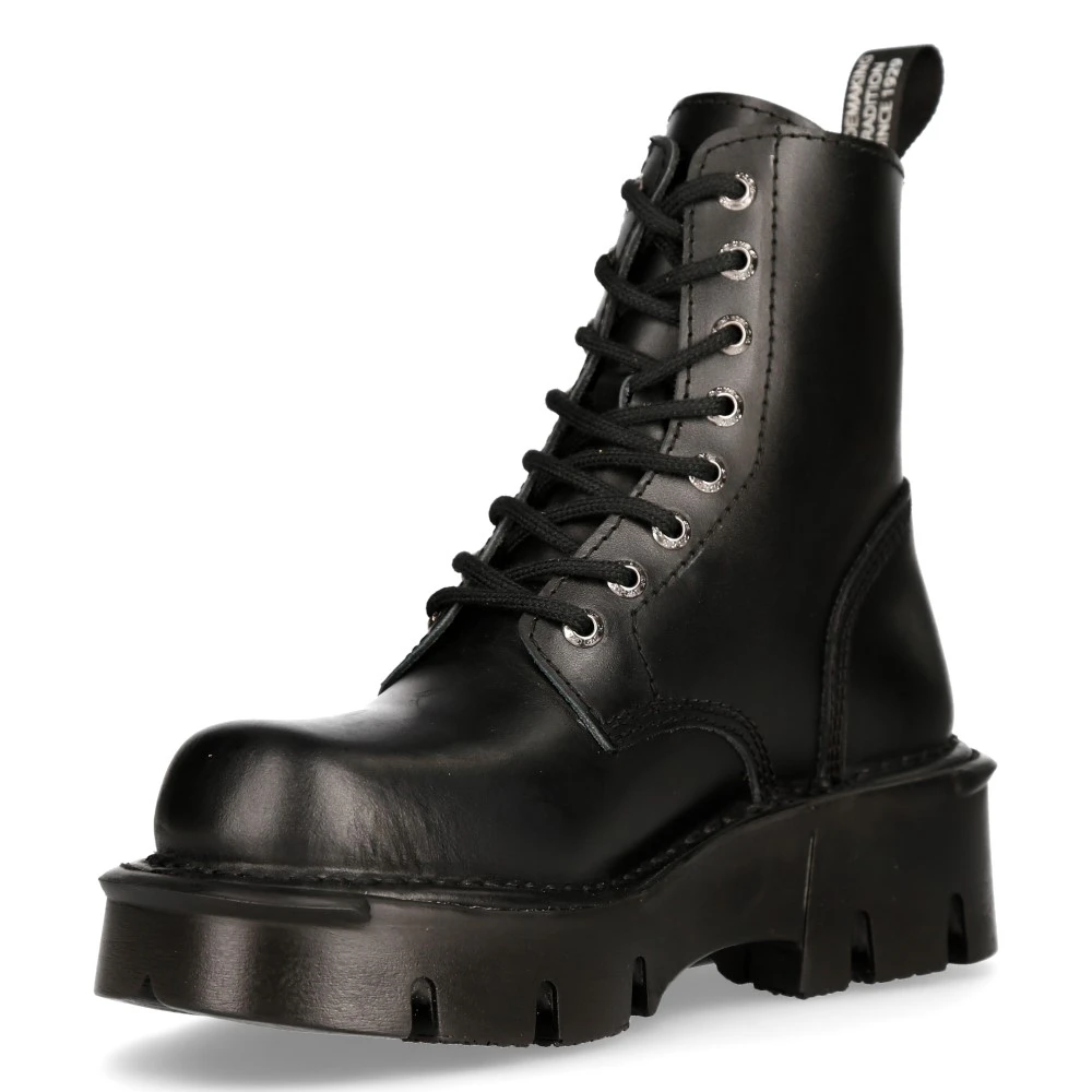 Bottines New Rock Newmili Reactor En Cuir Noir 6 Bottines New Rock Newmili Reactor En Cuir Noir – Image 4