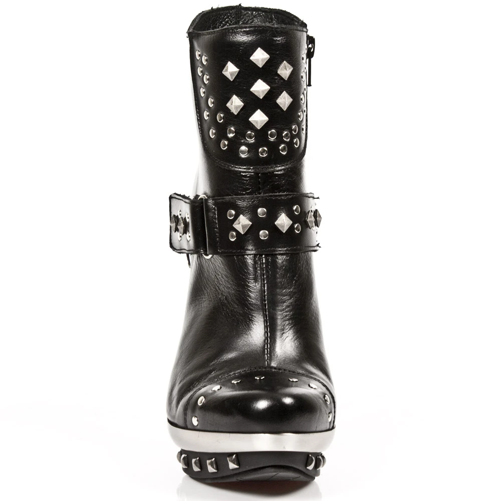 Bottines New Rock Punk En Cuir Nomada Noires 5 Bottines New Rock Punk En Cuir Nomada Noires – Image 3