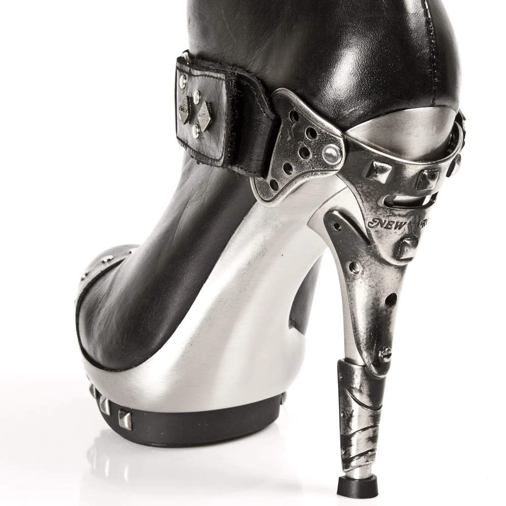 Bottines New Rock Punk En Cuir Nomada Noires 10 Bottines New Rock Punk En Cuir Nomada Noires – Image 8