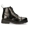 Bottines New Rock Ranger En Cuir Antik Noir