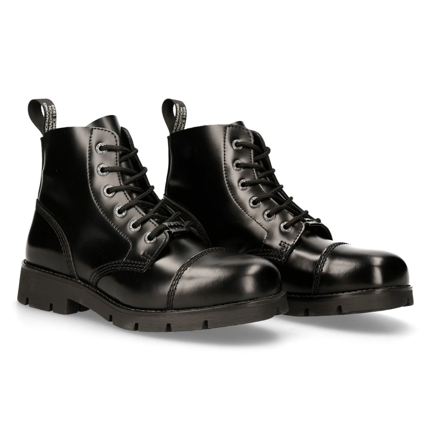 Bottines New Rock Ranger En Cuir Antik Noir 10 Bottines New Rock Ranger En Cuir Antik Noir – Image 8