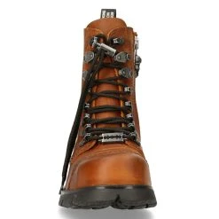 Bottines New Rock Ranger En Cuir Marron -ALCHEMY GOTHIC shop bottines new rock ranger en cuir marron 2