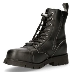 Bottines New Rock Ranger En Cuir Vegan Noir -ALCHEMY GOTHIC shop bottines new rock ranger en cuir vegan noir 11