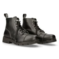 Bottines New Rock Ranger En Cuir Vegan Noir -ALCHEMY GOTHIC shop bottines new rock ranger en cuir vegan noir 7