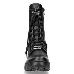 Bottines New Rock Trail En Cuir Vegan Noir -ALCHEMY GOTHIC shop bottines new rock trail en cuir vegan noir 2
