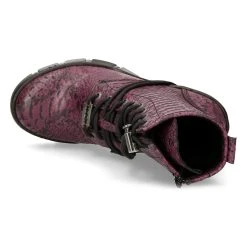 Bottines New Rock Trail En Cuir Vegan Python Lilas -ALCHEMY GOTHIC shop bottines new rock trail en cuir vegan python lilas 6