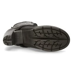 Bottines New Rock Trail En Cuir Vintage Flower Noir -ALCHEMY GOTHIC shop bottines new rock trail en cuir vintage flower noir 5